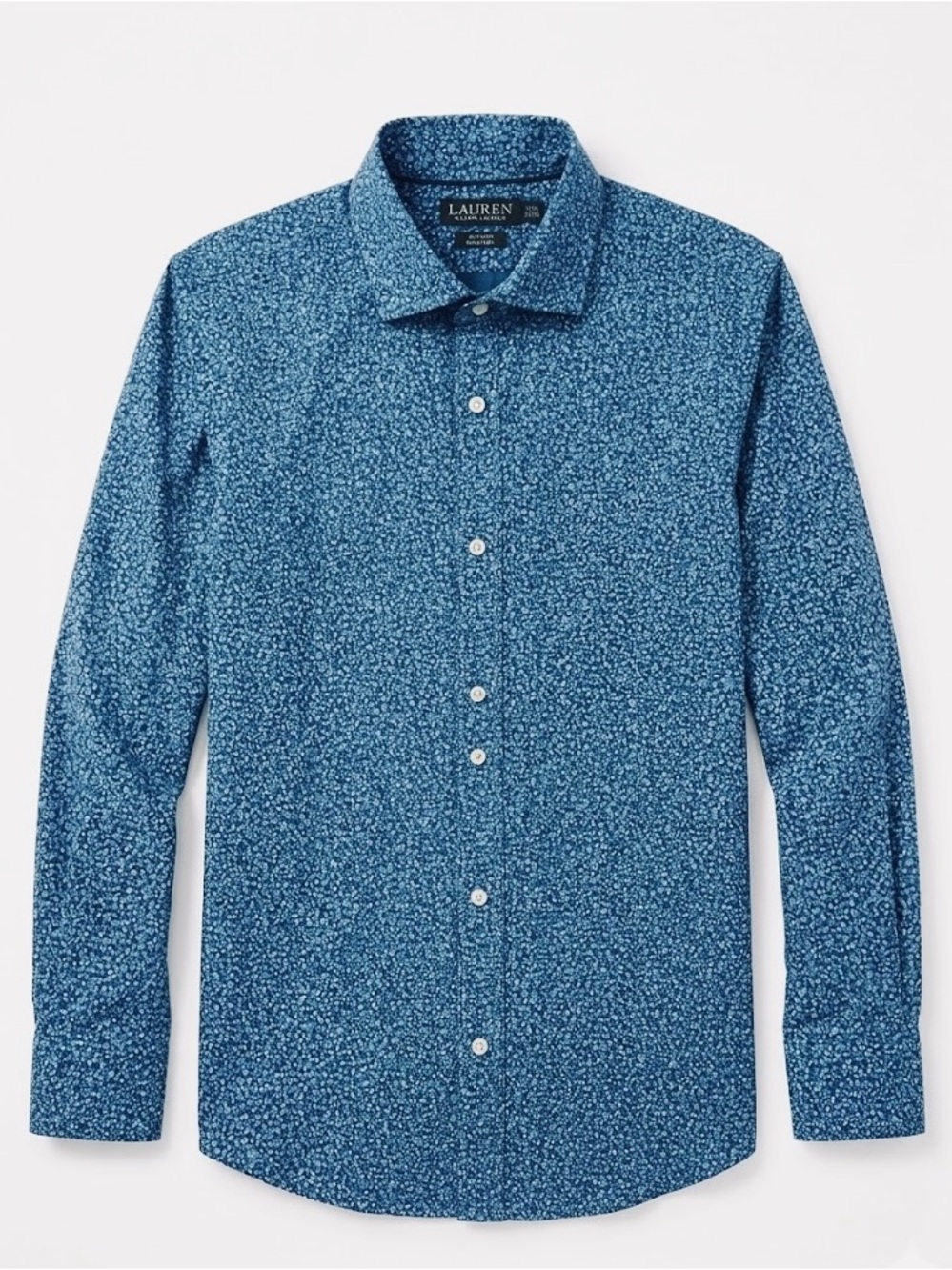 Lauren Ralph Lauren Men's Slim Fit Non-Iron Floral Button-down Dress Shirt